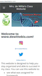 Mobile Screenshot of dewittebio.com